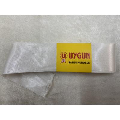 SATEN KURDELE KREM 38 MM / 10 METRE