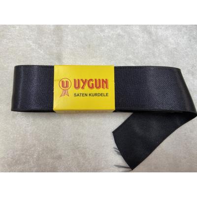 SATEN KURDELE SİYAH  38 MM / 10 METRE