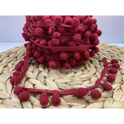 ŞERİT PONPON BORDO / 1 METRE