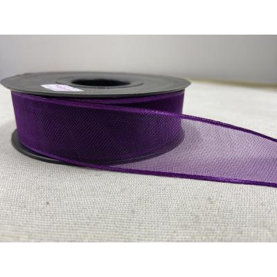 ŞİFON KURDELA MOR 2,5 CM / 1 METRE