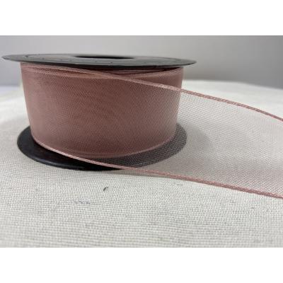ŞİFON KURDELE AÇIK PEMBE 4 CM / 1 METRE