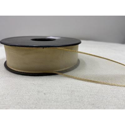 ŞİFON KURDELE ALTIN SARI 2,5 CM / 1 METRE