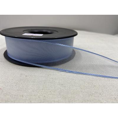 ŞİFON KURDELE BEBE MAVİ 2,5 CM / 1 METRE