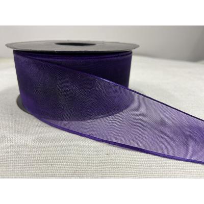 ŞİFON KURDELE MOR 4 CM  / 1 METRE