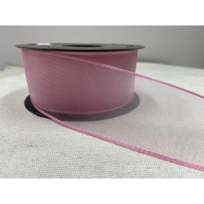 ŞİFON KURDELE PEMBE 4 CM / 1 METRE