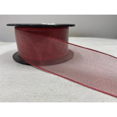 SİMLİ SATEN KURDELE KIRMIZI 4 CM / 1 METRE