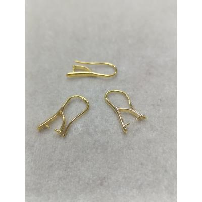 Tasarım Gold Renk Küpe Klipsi No:10