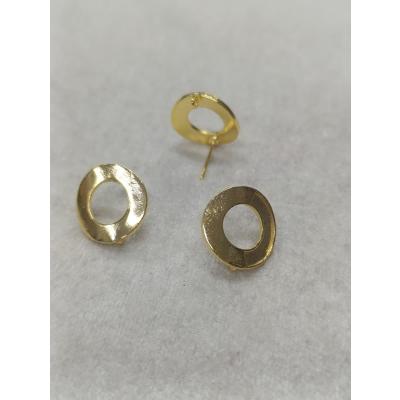 Tasarım Gold Renk Küpe Klipsi No:2