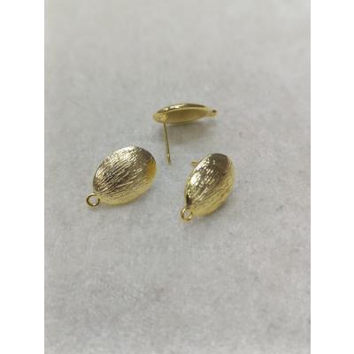 Tasarım Gold Renk Küpe Klipsi No:4