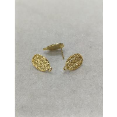 Tasarım Gold Renk Küpe Klipsi No:5