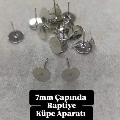 Tasarım Gümüş Renk Küpe Klipsi No:6