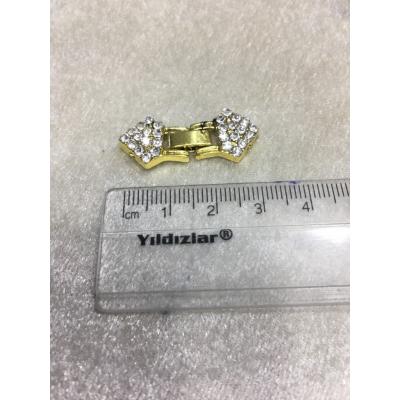 Taşlı Gold Renk Kapama