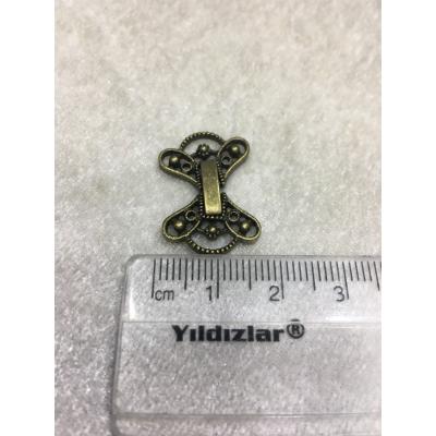 Ufak Boy Antik Yeşil Renk Kelebek Kapama