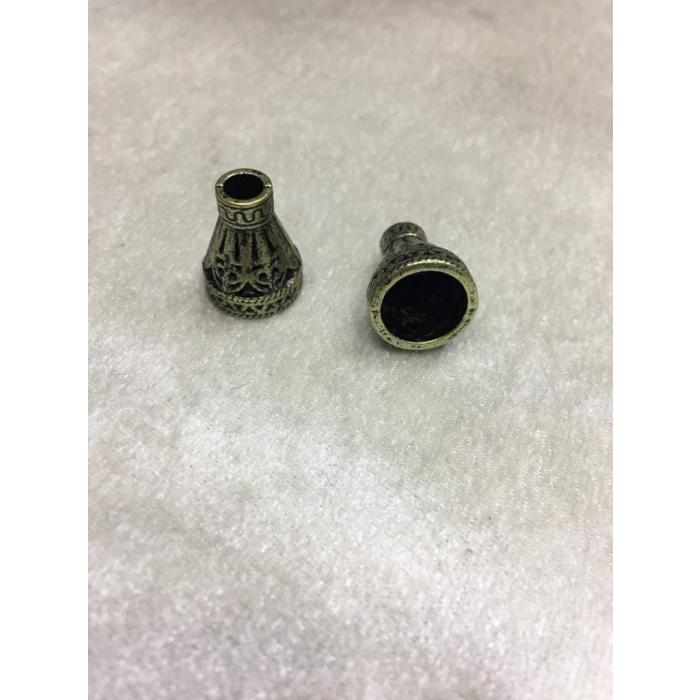 (Adet Fiyatıdır) 10 mm Antik Yeşil Huni Ka...