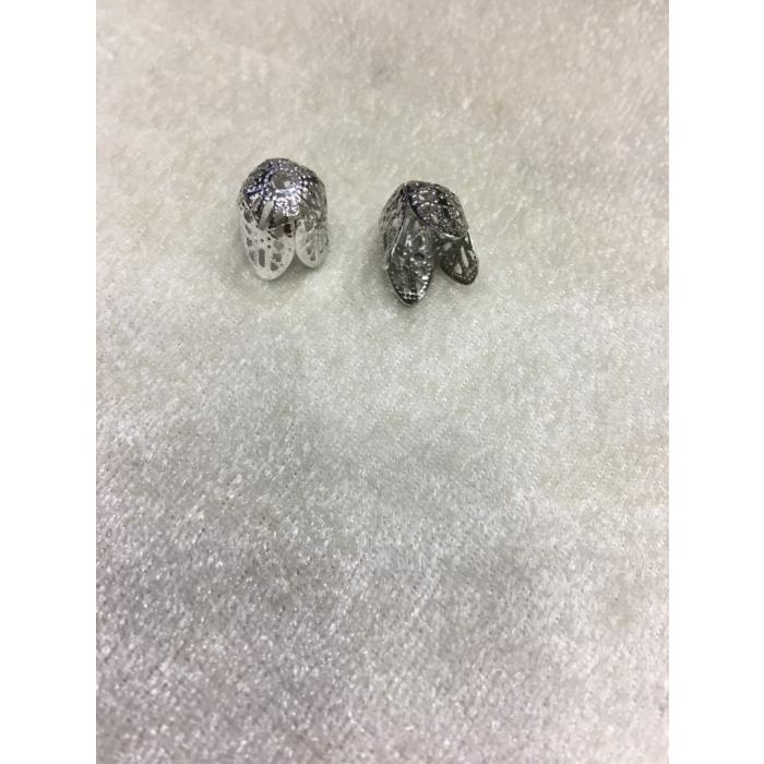 (Adet Fiyatıdır) 10 mm Gümüş Renk Huni Kap...
