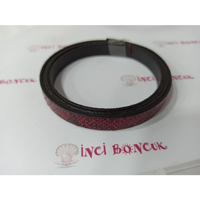 10mm Suni Yassı Deri (Metre Fi...