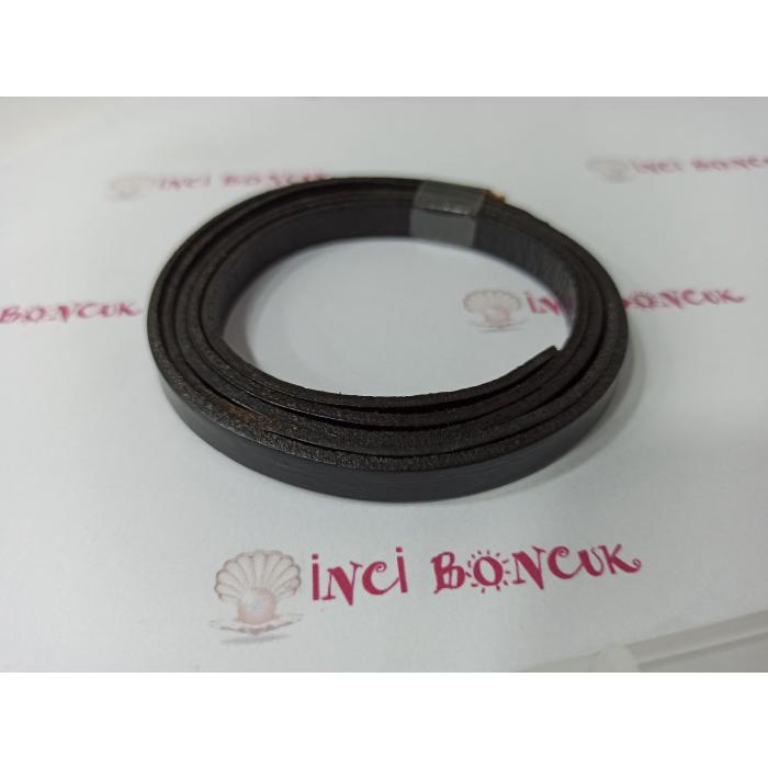 10mm Suni Yassı Deri (Metre Fi...
