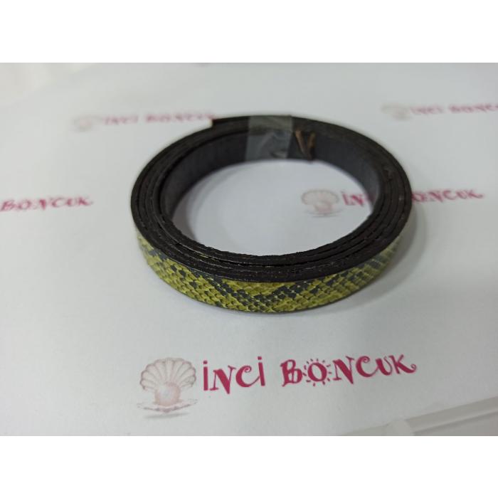 10mm Suni Yassı Deri (Metre Fi...