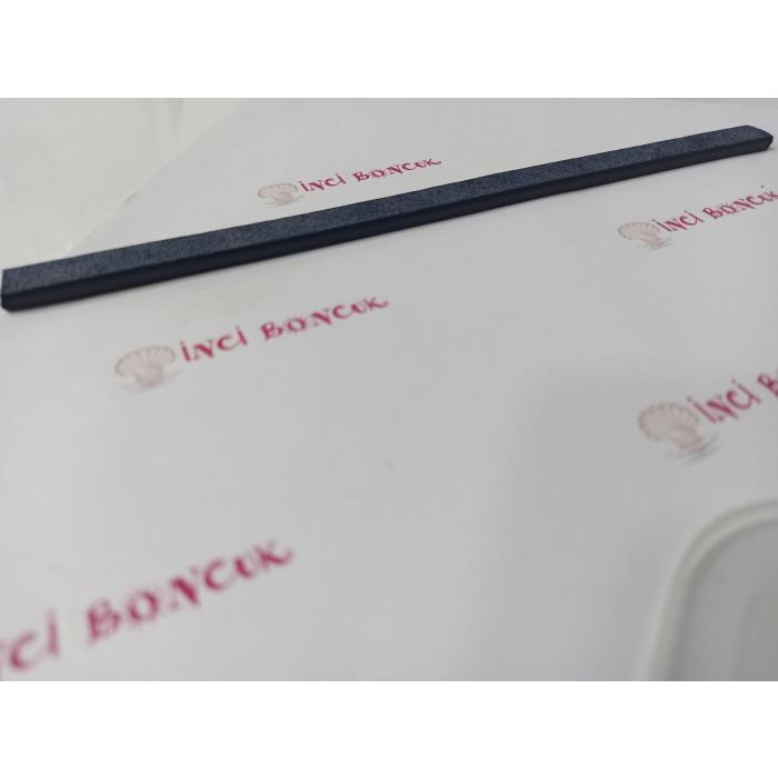 LACİVERT 10mm Yassı Hakiki Deri (20cm uzunluğunda) No: 11