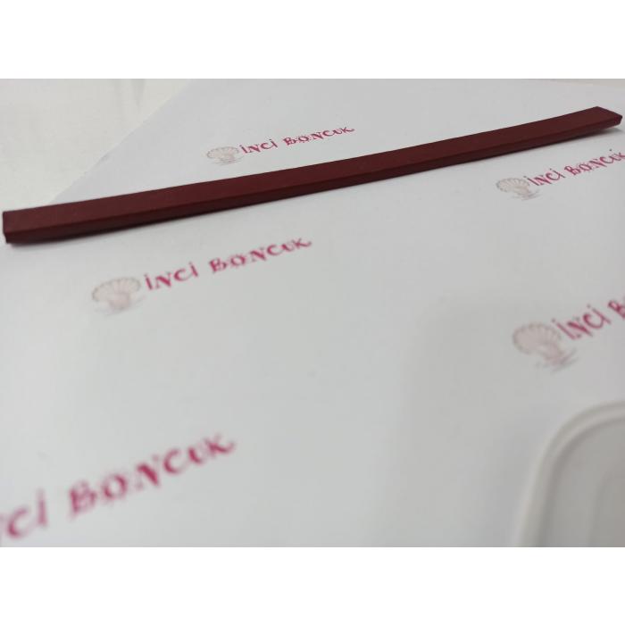 BORDO 10mm Yassı Hakiki Deri (20cm uzunluğunda) No: 13
