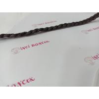 SİYAH RENK 10mm Yassı Örgü Hakiki Deri (20cm uzunluğunda) No: 24 SİYAH RENK 10mm Yassı Örgü Hakiki Deri (20cm uzunluğunda) No: 24