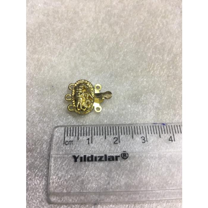 3 Delikli Gold Renk Hasır Kapama