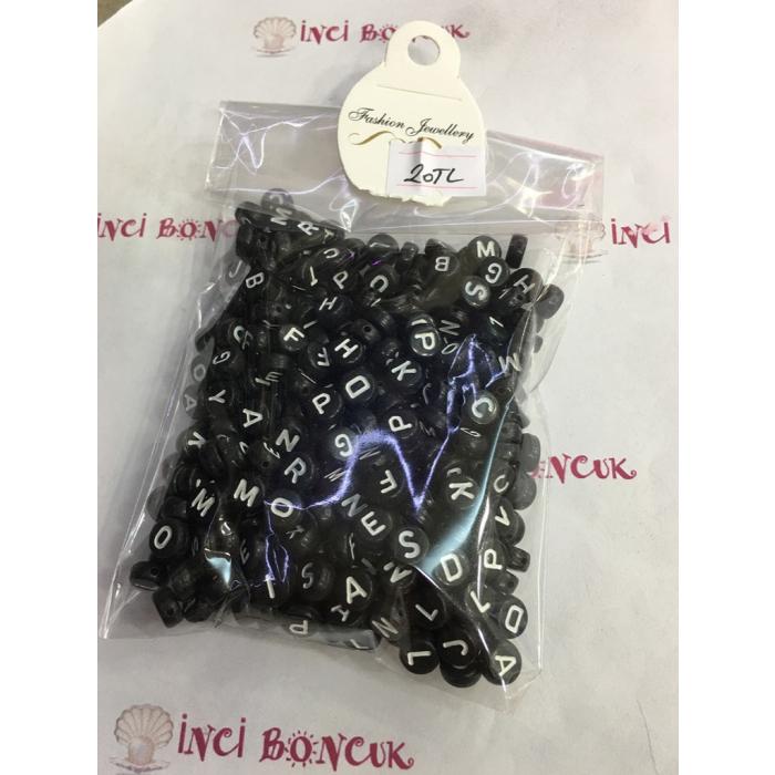 4mm*7mm Yuvarlak Harf Boncuklar No:7 (MİX) 50 GRAMLIK KARIŞIK PAKETLER İÇİNDE 350 BONCUK ADET VAR.