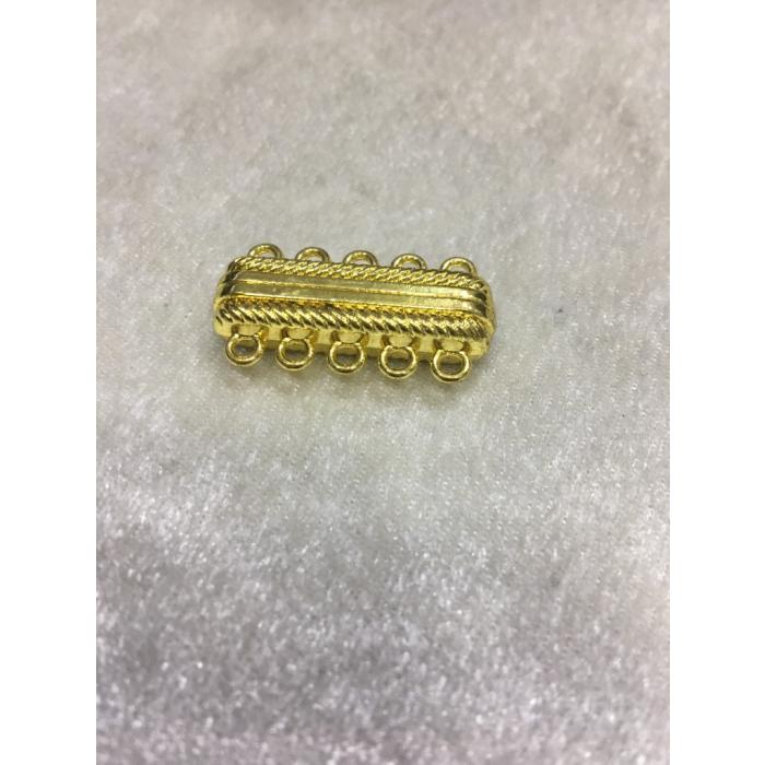 5 Delikli Gold Renk Mıknatıslı Kapama