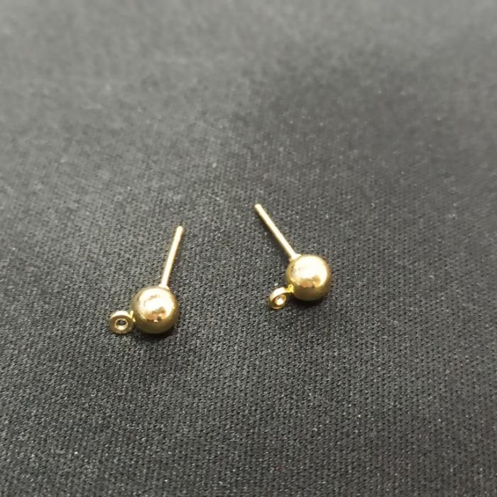 5mm Gold Renk Küpe Klipsi No: 102