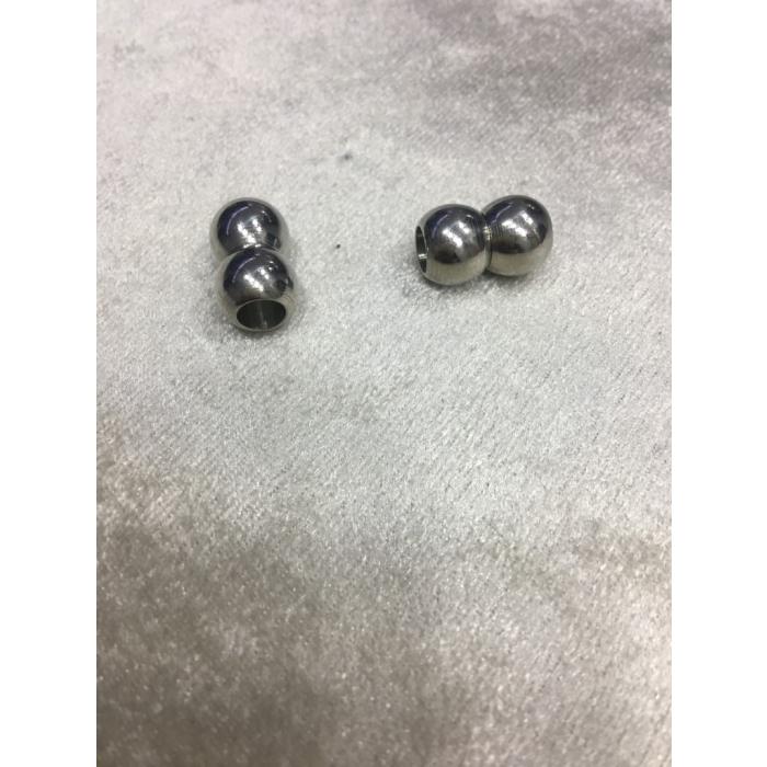 6mm Gümüş Renk Top Mıknatıslı Klips