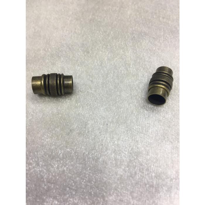 7mm Antik Yeşil Renk Kilitli Mıknatıslı Klips