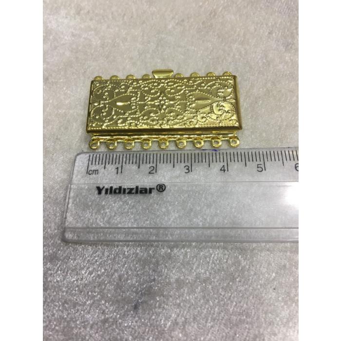 9 Delikli Gold Renk Hasır Kapama