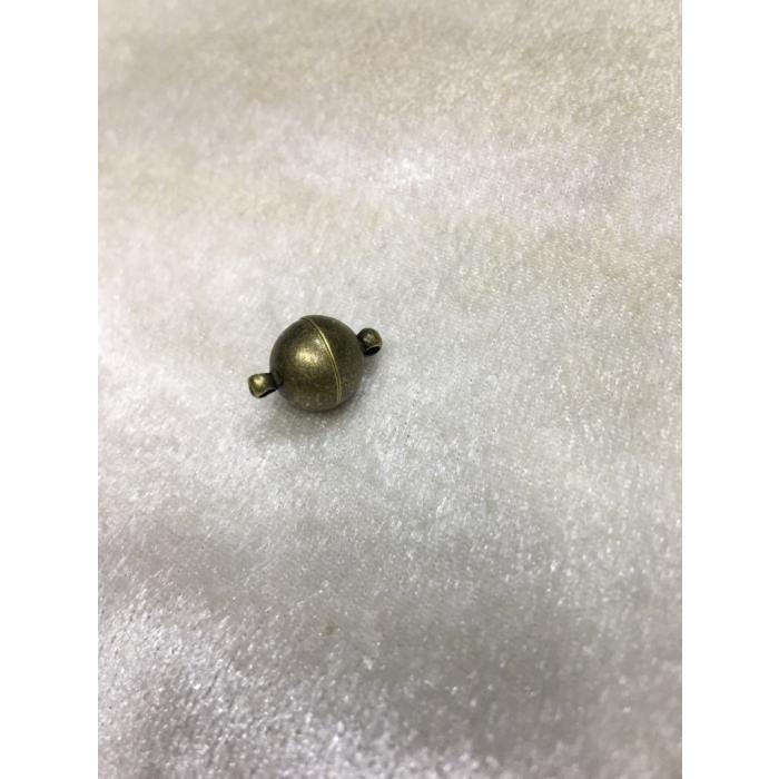Antikyeşil Renk 10mm Mıknatıslı Yuvarlak Kapama Düz