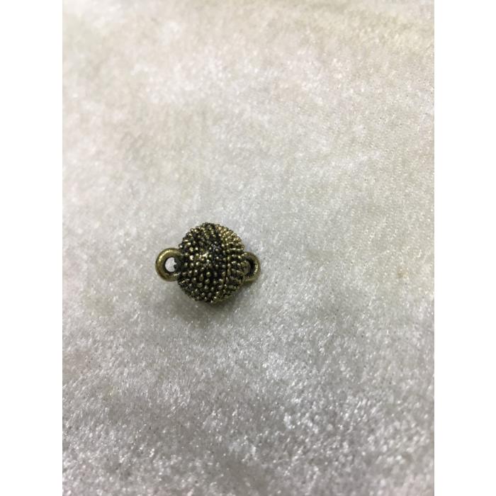 Antikyeşil Renk 10mm Mıknatıslı Yuvarlak Kapama Tırtıklı