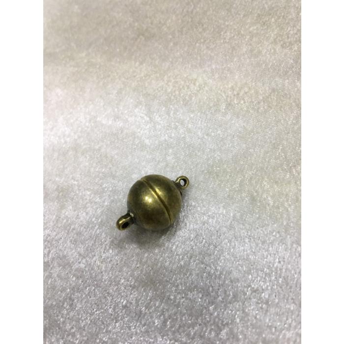 Antikyeşil Renk 12mm Mıknatıslı Yuvarlak Kapama Düz
