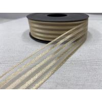 ÇİZGİLİ KURDELE ALTIN SARI 23 MM / 1 METRE ÇİZGİLİ KURDELE ALTIN SARI 23 MM / 1 METRE