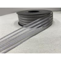 ÇİZGİLİ KURDELE GRİ 23MM / 1 METRE ÇİZGİLİ KURDELE GRİ 23MM / 1 METRE