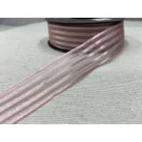 ÇİZGİLİ KURDELE PEMBE 23MM / 1 METRE ÇİZGİLİ KURDELE PEMBE 23MM / 1 METRE