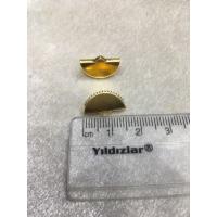 (ADET FİYATIDIR) Gold Renk 1.5 cm Bombeli ... (ADET FİYATIDIR) Gold Renk 1.5 cm Bombeli ...