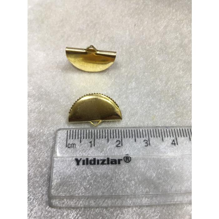 (ADET FİYATIDIR) Gold Renk 2 cm Bombeli Ti...