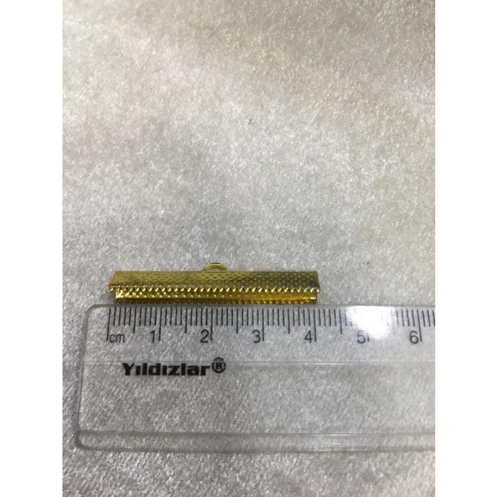 (ADET FİYATIDIR) Gold Renk 4cm Timsah Kapa...