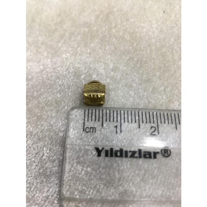 (ADET FİYATIDIR) Gold Renk 5mm Timsah Kapa...