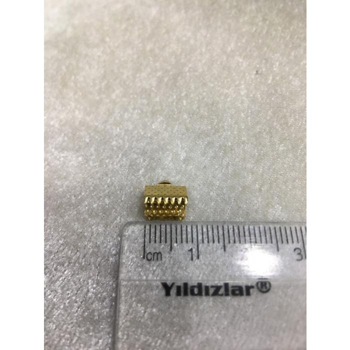 (ADET FİYATIDIR) Gold Renk 7mm Timsah Kapa...