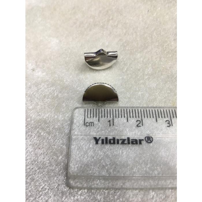 (ADET FİYATIDIR) Gümüş Renk 1.2 cm Bombeli...