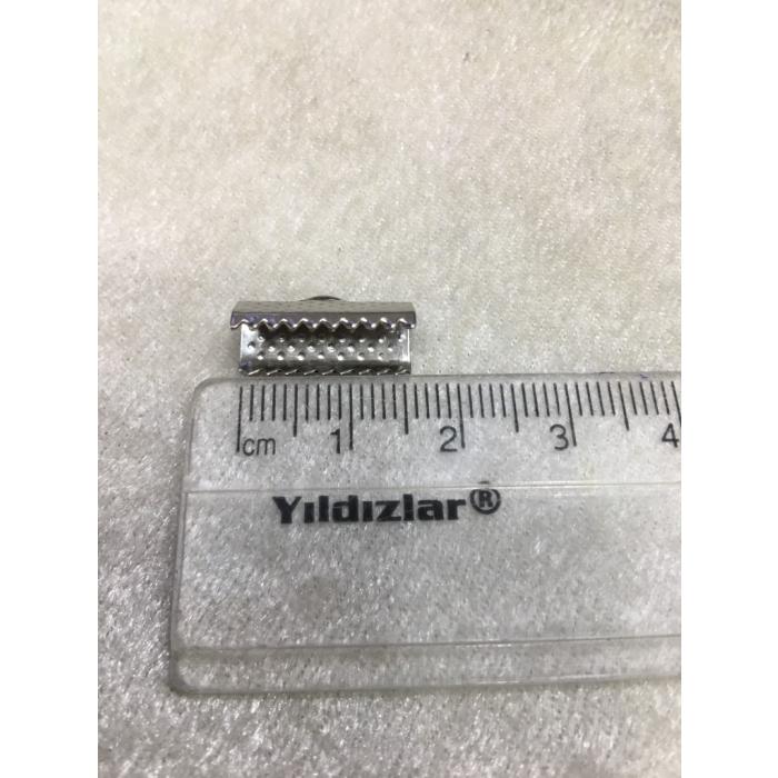(ADET FİYATIDIR) Gümüş Renk 1.5cm Timsah K...