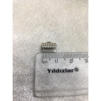 (ADET FİYATIDIR) Gümüş Renk 1cm Timsah Kap... (ADET FİYATIDIR) Gümüş Renk 1cm Timsah Kap...