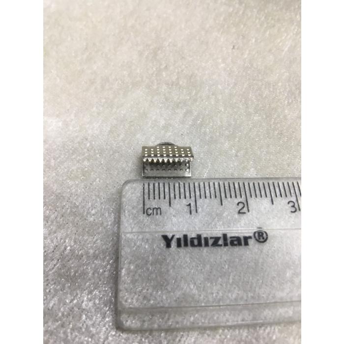 (ADET FİYATIDIR) Gümüş Renk 1cm Timsah Kap...