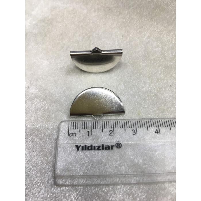 (ADET FİYATIDIR) Gümüş Renk 2.5 cm Bombeli...