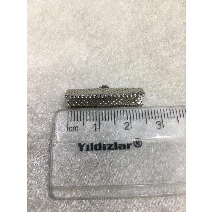(ADET FİYATIDIR) Gümüş Renk 2.5cm Timsah K...