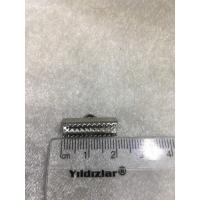 (ADET FİYATIDIR) Gümüş Renk 2cm Timsah Kap... (ADET FİYATIDIR) Gümüş Renk 2cm Timsah Kap...